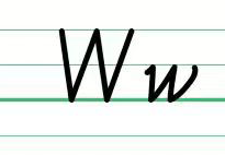 Letter w
